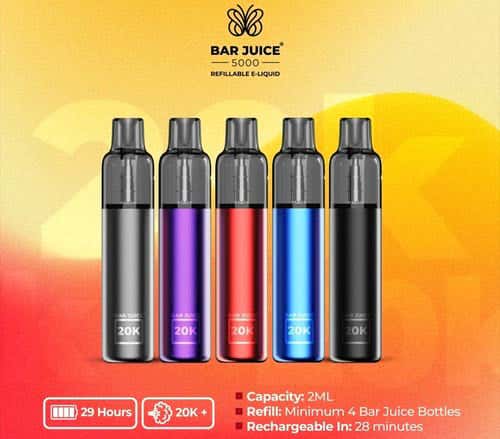 Bar Juice 20K Refillable Disposable Kit